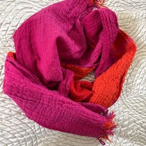 Red, Pink, and Orange Long Scarf Valentine’s Day